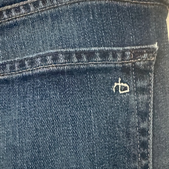 rag & bone Women's Dark Blue Slim Straight Leg Jeans - Picture 5 of 8
